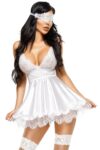 Eve Babydoll et Masque - Blanc