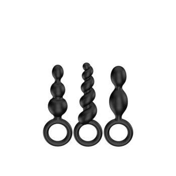 Booty Call 3 pcs - Noir Plug anal Satisfyer