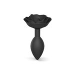 Plug Open Roses L - Black Onyx
