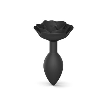 Plug Open Roses L - Black Onyx