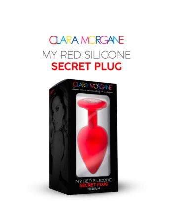 My red silicone secret plug medium