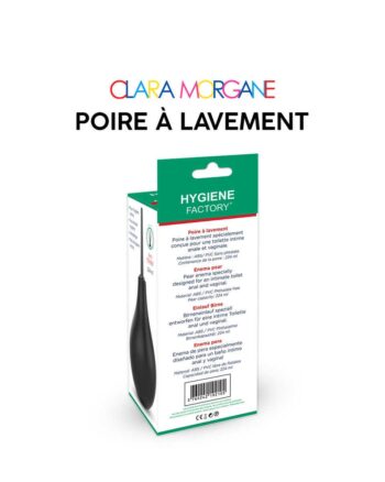 Poire à lavement Clara Morgane - Noir