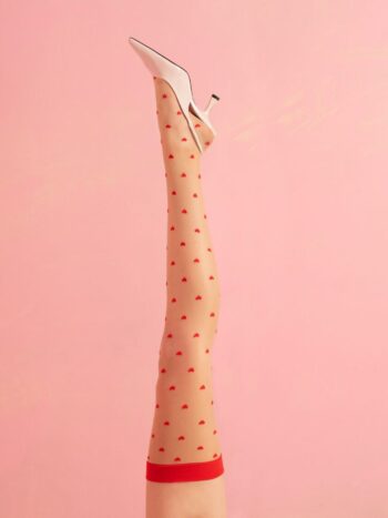 Love booster Bas 15 DEN - Rouge et poudre