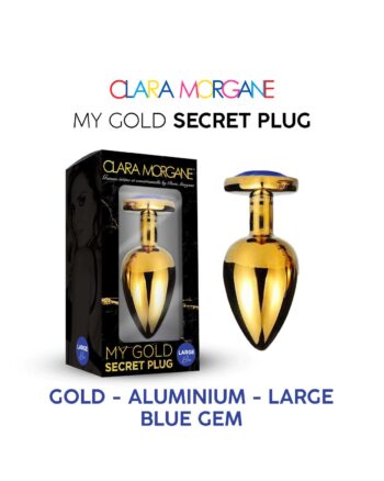 My Gold Secret Plug - Bleu
