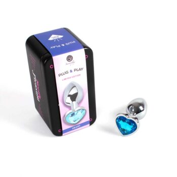 Plug anal secret play - Coeur bleu