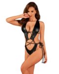 Cordellis body ouvert - Noir wetlook