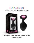 My Silicone Heart Plug - Gem rose