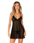 Latinesa babydoll et String - Noire