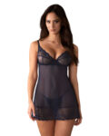 Nightly Blue nuisette et string - Bleu