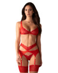 Cupide Desir ensemble 3 pièces - Rouge