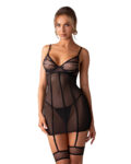 Nuites nuisette et string - Noirs