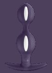 B Balls duo - Plug - Violet et blanc
