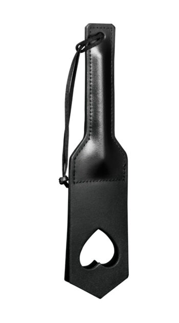 Paddle en Cuir C?ur Noir