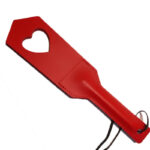 Paddle en Cuir C?ur Rouge