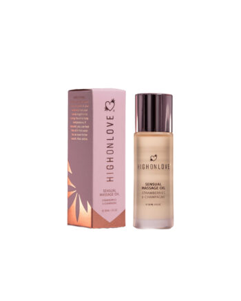 Mini Huile de massage luxueuse Fraises et champagne - 30 ml