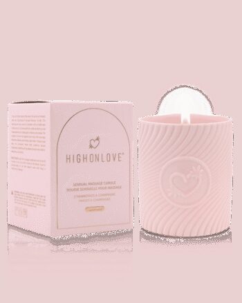 Bougie de massage Rose 220 ml - Fraises et champagne