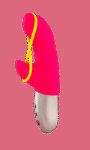 Amorino - Vibromasseur Rabbit silencieux - Rose et jaune fluo