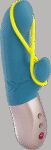 Amorino - Vibromasseur Rabbit silencieux - Pétrole et jaune fluo