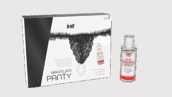 Black brazilian panty - String et lubrifiant