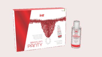 Red brazilian panty - String et lubrifiant